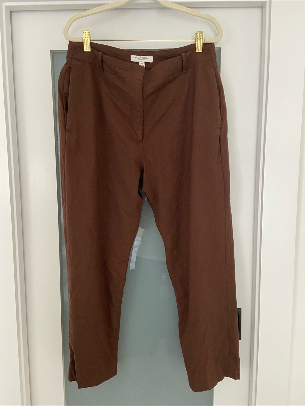Banana Republic Straight-Leg Pants — Rich Brown